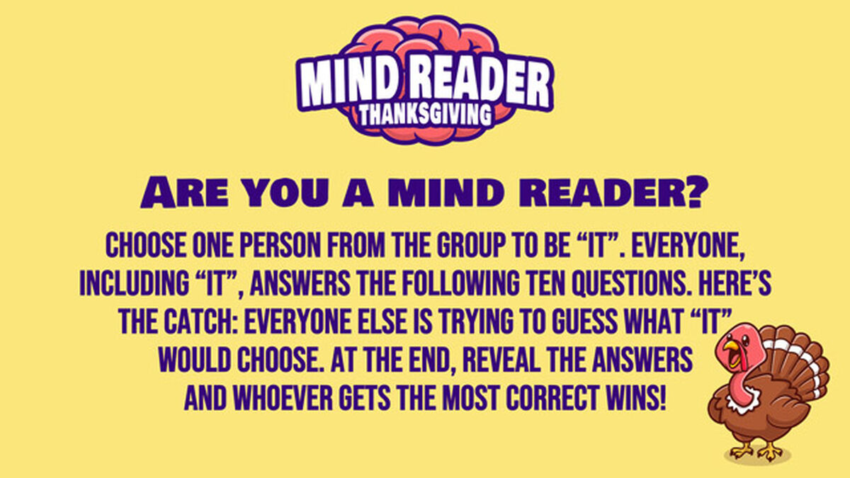 Mind Reader Thanksgiving image number null